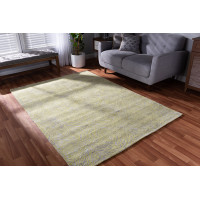 Baxton Studio Leora-LimeSilver-Rug Baxton Studio Leora Modern and Contemporary Lime Green and Grey Hand-Tufted Viscose Blend Area Rug